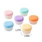 30 Pieces 60 mL Reusable Plastic Food Containers with Screw Lids, Leak Resistant Portion Pots for Dressings, Snacks and Dips