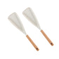 Cedar and Ash Spoon,3 in 1 Spatula Spoons Silicone for Stirring,Cedar and Ash Spoonula,Multifunction Spatula Cooking Spoon,Scooping & Serving,Cooking Spoon For Nonstick Cookingwares White