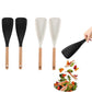 Cedar and Ash Spoon,3 in 1 Spatula Spoons Silicone for Stirring,Cedar and Ash Spoonula,Multifunction Spatula Cooking Spoon,Scooping & Serving,Cooking Spoon For Nonstick Cookingwares White