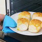 Oven Mitts Heat Resistant, Mini Oven Mitts, Mini Silicone Oven Gloves,Pinch Grips Mitts Potholder for Kitchen Cooking & Baking, 1 Pcs, 3.93x3.35 7.16" x 5.35" x 8.85" Grey
