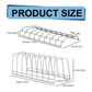 1 Pcs Lid Organizer,Pot Lid Organizer,Metal Pot Lid Holder,8-Tier Pot Lid Rack for Bakeware Dish Plate,Cutting Boards,Pots & Pans,Serving Trays,Containers in Cabinet Pantry,(A,11.61x4.72x0.9 in) B