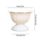 1.1L Thickened Round Bottom Plastic Flower Pot,18x13.5x18cm White Planter for Indoor and Outdoor Plants,Durable and Easy to Clean,Suitable for Various Decorative and Gardening Needs