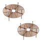 2 Pack Plant Protection Grids, Anti-Dig Pot Covers to Keep Cats from Soil and Protect Indoor Plants, Brown