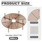 2 Pack Plant Protection Grids, Anti-Dig Pot Covers to Keep Cats from Soil and Protect Indoor Plants, Brown