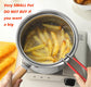 Stainless Steel Deep Fryer Pot with Basket for Tempura, Chips and Fried Foods, Suitable for Induction and Gas Cooktops, Silver