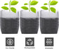 Mixed Size Non-Woven Grow Bag Set, Breathable Plant Nursery Pots for Seeds, Herbs, Vegetables and Cuttings, White