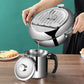 Stainless Steel Deep Fryer Pot with Basket for Tempura, Chips and Fried Foods, Suitable for Induction and Gas Cooktops, 24 cm, Silver