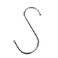 Stainless Steel S Hooks,Heavy Duty Hanging Hooks for Kitchen, Closet & Garage - Multi-Purpose Utility Hooks for Pots, Pans, Clothes, Towels & Organizers,Rust-Resistant,Space Saving Hangers Silver