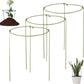 3 Pcs Garden Plant Support Rings for Potted Plant,9x11in Round Metal Plant Stakes Rings,Garden Plant Support Brace,Peony Cages Support Stakes Ring,Plant Support Stakes for Indoor Outdoor 7"