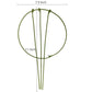 3 Pcs Garden Plant Support Rings for Potted Plant,9x11in Round Metal Plant Stakes Rings,Garden Plant Support Brace,Peony Cages Support Stakes Ring,Plant Support Stakes for Indoor Outdoor 7"
