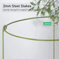 3 Pcs Garden Plant Support Rings for Potted Plant,9x11in Round Metal Plant Stakes Rings,Garden Plant Support Brace,Peony Cages Support Stakes Ring,Plant Support Stakes for Indoor Outdoor 7"