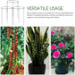 3 Pcs Garden Plant Support Rings for Potted Plant,9x11in Round Metal Plant Stakes Rings,Garden Plant Support Brace,Peony Cages Support Stakes Ring,Plant Support Stakes for Indoor Outdoor 7"