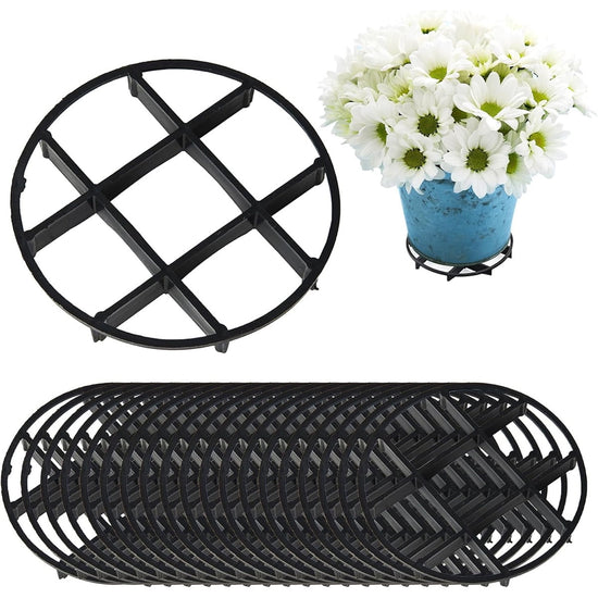 Plant Saucer Drainage Rack Stand,21Pcs 3 Size Flower Pot Level Feet Elevator Support Holder,Plant Stands for Flower Pot Prevention Drainage,Reusable Mesh Pad,Raises Protector Plant Trivet