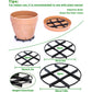 Plant Saucer Drainage Rack Stand,21Pcs 3 Size Flower Pot Level Feet Elevator Support Holder,Plant Stands for Flower Pot Prevention Drainage,Reusable Mesh Pad,Raises Protector Plant Trivet