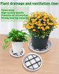 Plant Saucer Drainage Rack Stand,21Pcs 3 Size Flower Pot Level Feet Elevator Support Holder,Plant Stands for Flower Pot Prevention Drainage,Reusable Mesh Pad,Raises Protector Plant Trivet