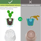 Pots for Plants, 8 Pack 4.8 inch Plastic Planters with Multiple Drainage Holes and Trays - Plant Pots for All Home Garden Flowers Succulents (White) 4.8inch-White