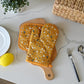 4 Pack Oven Mitts and Pot Holders Set, Heat Resistant Fabric Bake Pot Holders Gloves, Yellow Floral