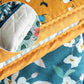 4 Pack Oven Mitts and Pot Holders Set, Heat Resistant Fabric Bake Pot Holders Gloves, Yellow Floral