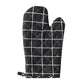 2 Pieces Oven Mitts and Grill Gloves, Non-Slip Cooking Gloves for Baking, Grilling and Everyday Kitchen Use, Black