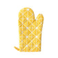 2 Pieces Oven Mitts and Grill Gloves, Non-Slip Cooking Gloves for Baking, Grilling and Everyday Kitchen Use, Yellow