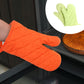 2 Pieces Oven Mitts and Grill Gloves, Non-Slip Cooking Gloves for Baking, Grilling and Everyday Kitchen Use, Green