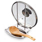 Lid and Spoon Rest Shelf, Pot Lid Organizer, 304 Stainless Steel Pan Pot Cover Lid Rack Stand Organizer, Pan Lid Organizer Storage Soup Spoon Rests Utensils Kitchen Tool