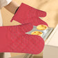 4 Pcs Oven Mitts and Pot Holders, Oven Glove High Heat Resistant 500 Degree, Long Oven Mitts with Recycled Cotton Infill and Silicone Non-Slip Surface for Baking, Kitchen, Cooking 11.8×6.7 in Black