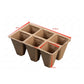 30 Cells Peat Pots Seed Starter Trays 5 Packs Biodegradable Seedling Pots Germination Trays Organic Plant Starter Kit A