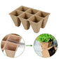 30 Cells Peat Pots Seed Starter Trays 5 Packs Biodegradable Seedling Pots Germination Trays Organic Plant Starter Kit A