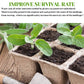 30 Cells Peat Pots Seed Starter Trays 5 Packs Biodegradable Seedling Pots Germination Trays Organic Plant Starter Kit C