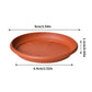 6 Pack Plant Saucer Tray 3.6 inch, Heavy Duty Plastic Pot Plant Drip Trays Saucers for Indoors Outdoor, Plant Water Tray for Planters 5.9" Brown