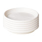 6 Pack Plant Saucer Tray 3.6 inch, Heavy Duty Plastic Pot Plant Drip Trays Saucers for Indoors Outdoor, Plant Water Tray for Planters 5.9" White