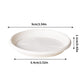6 Pack Plant Saucer Tray 3.6 inch, Heavy Duty Plastic Pot Plant Drip Trays Saucers for Indoors Outdoor, Plant Water Tray for Planters 5.9" White