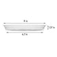 5 Pack Clear Plastic Plant Saucers Drip Trays Plant Plate Dish for Indoor Planters Flower Pots, 10 inch A
