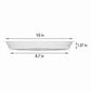 5 Pack Clear Plastic Plant Saucers Drip Trays Plant Plate Dish for Indoor Planters Flower Pots, 10 inch B