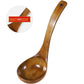 1Set Soup Ladle Deep Soup Ladle Bamboo Material for Cooking and Serving Food 3.5 x 11 Inch