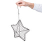 Iron Wire Wall Planter Hanging Basket Decorative Flower Pot Holder Space Saving for Indoor Outdoor Use 1 Pc
