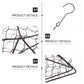Iron Wire Wall Planter Hanging Basket Decorative Flower Pot Holder Space Saving for Indoor Outdoor Use 1 Pc