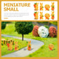 8Pcs Resin Craft Rabbit Miniatures Yellow Bunny Figurines for Home Garden Easter Decoration