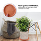Chocolate Red Clay Flower Pot Tray for Indoor Outdoor Use 5Pcs