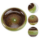 Green Ceramic Flower Pot, Hydroponic Planter for Indoor and Outdoor Garden Decor