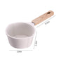 Kitchen Supplies Saucepan Nonstick Pan Small Soup Pots for Cooking, Milk Pot Compatible for All Stoves, Milk Pan with Removeable Handle, Oven& Dishwasher Safe 3.34×2.16 in White