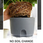 Self Watering Planter, 4 Inch Self Watering Pots for Indoor Plants, Self Watering Planters with Wick Rope for All House Herbs, Plants, Violets and Dahlias Gray
