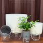 Self Watering Planter, 4 Inch Self Watering Pots for Indoor Plants, Self Watering Planters with Wick Rope for All House Herbs, Plants, Violets and Dahlias White