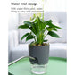 Self Watering Planter, 4 Inch Self Watering Pots for Indoor Plants, Self Watering Planters with Wick Rope for All House Herbs, Plants, Violets and Dahlias White