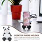 Phone Stand Desk Accessories Resin Panda Figurines Home Decor Decorative Tabletop Ornaments Cute Phone Holder