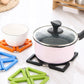 6pcs Silicone Mat Expandable Hot Pot Holder with Stainless Steel Frame for Home Kitchen Heat Resistant Insulated Hot Pads