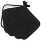 4 pcs Cotton Pot Holders Cotton Made Machine Washable Heat Resistant Everyday Kitchen Basic Pot Holder, Hot Pads