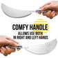 Held Crescent Drainer Pan Pot Strainer with Handle Stainless Steel Hand for Spaghetti Fry Noodles Fruit Vegetable