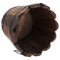 Wooden Barrel Planter Round Wooden Garden Flower Pot Decor Plant Container Wave Mouth Shaped Large